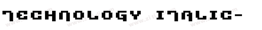 Technology Italic字体转换